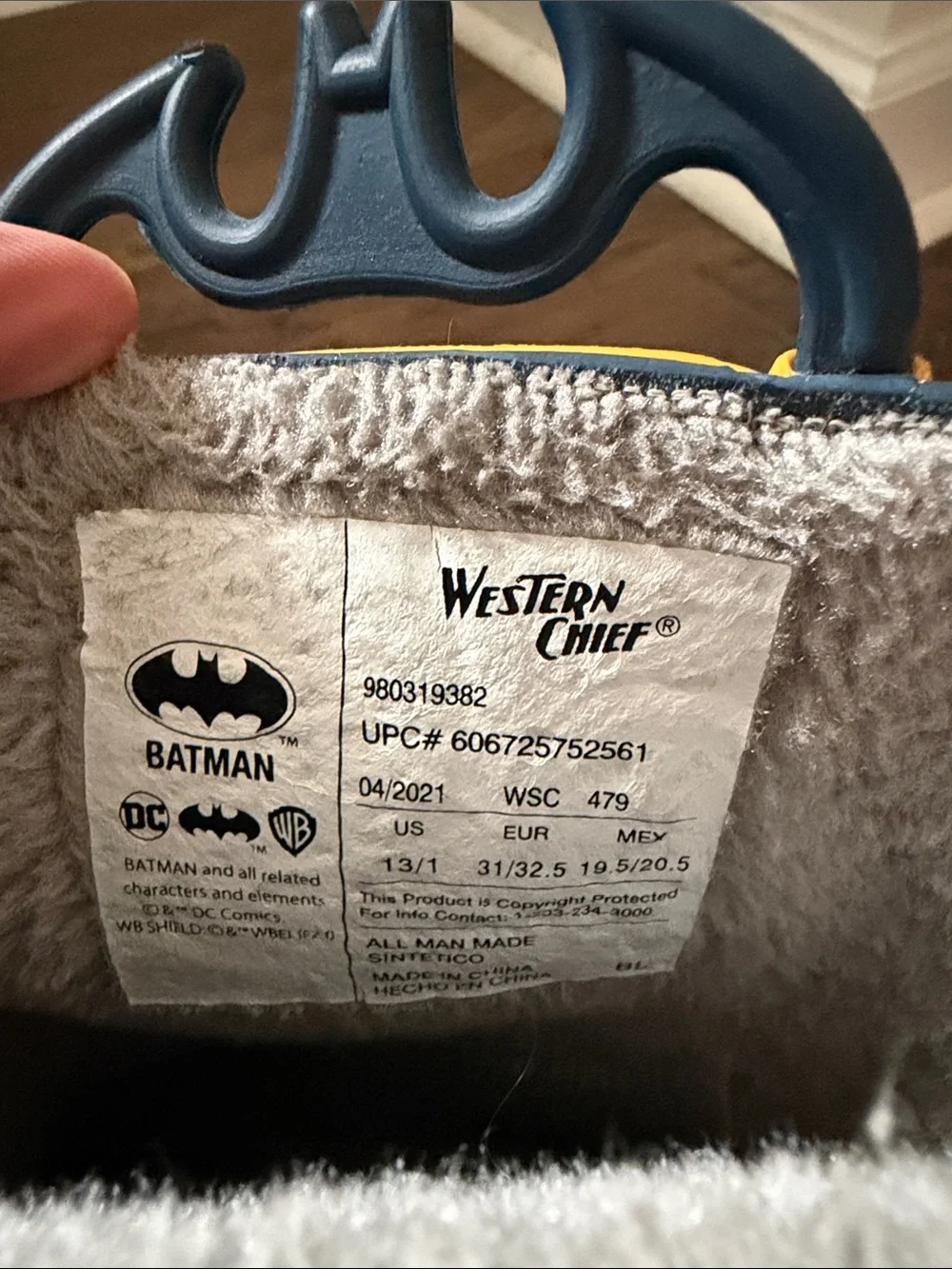 Batman Kids Rain Boots (13/1)
